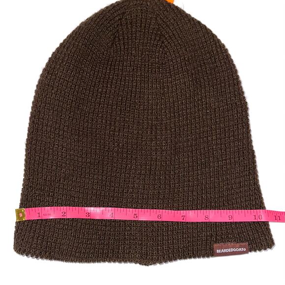 NWT Bearded Goat Boatyard Waffle Knit Cap Beanie Oxblood Brown OSFA - Picture 9 of 10